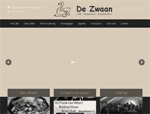 Tablet Screenshot of cafedezwaan.nl